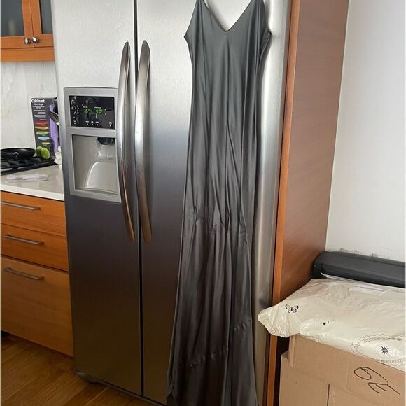 nili lotan women's  maxi cami dress gunmetal XS SOLD OUT - Picture 8 of 8